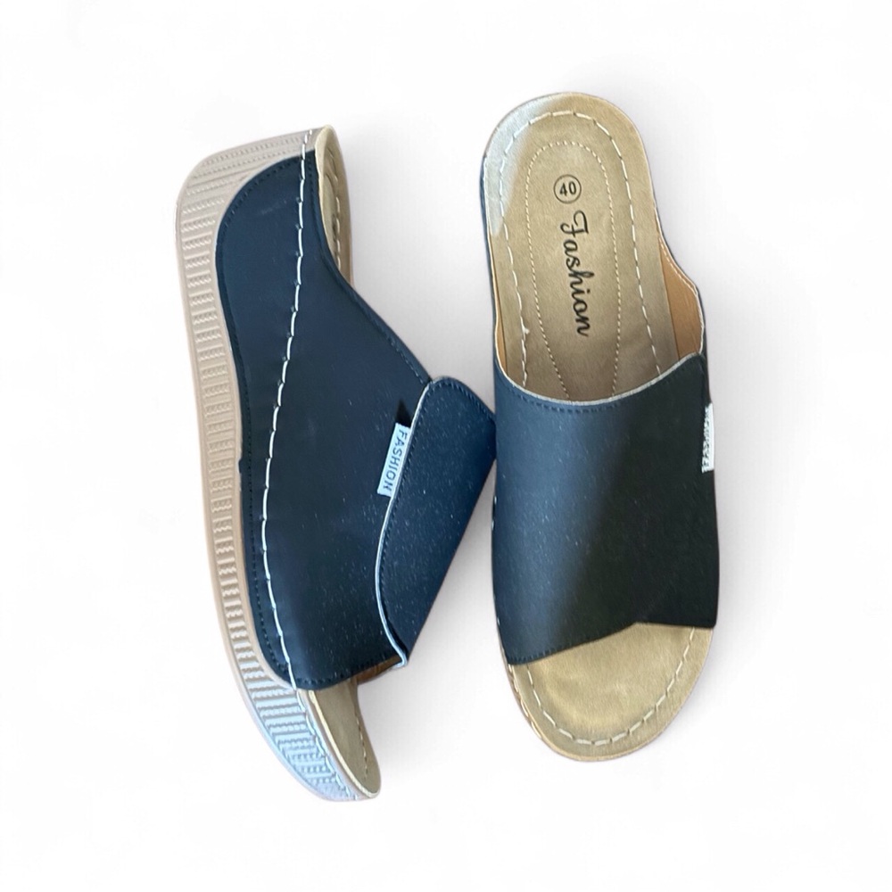 Women's Blue Slide Sandals Size 40